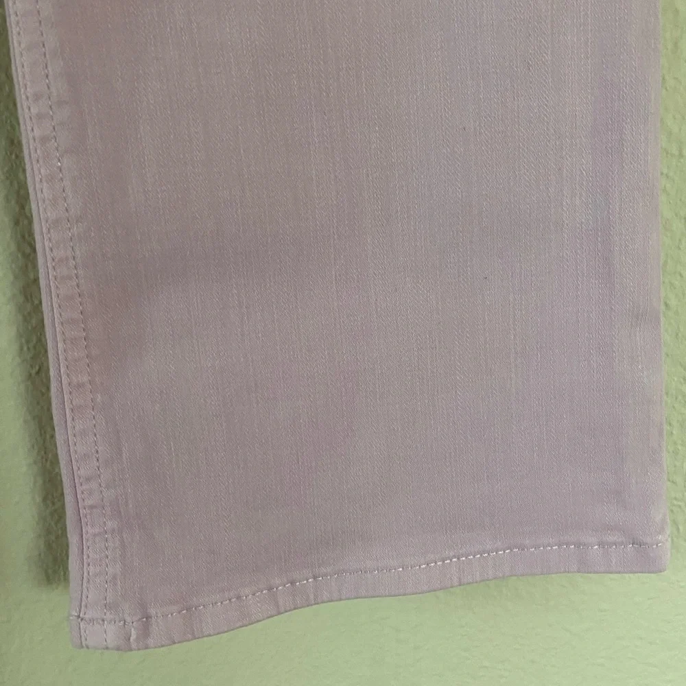 J. Crew Women’s 9”Billie Demi Boot Crop Denim Pants in Light Pink Size 28/6 - Picture 9 of 16